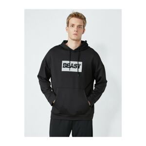 Koton Sports Hoodie Printed Sweatshirt