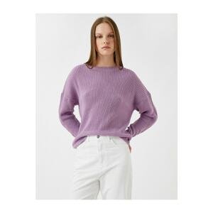 Koton Sweater - Purple - Relaxed fit