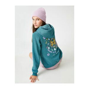 Koton Hoodie Printed Sweatshirt