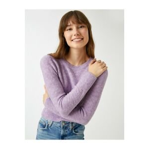 Koton Sweater - Purple - Slim fit