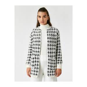 Koton Plaid Cardigan Long Sleeve