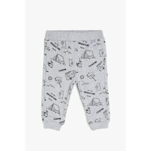 Koton Baby Boy Gray Letter Printed Sweatpants