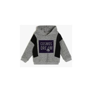 Koton Gray Kids Embroidered Sweatshirt