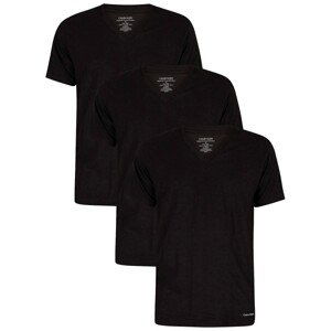 3PACK men's t-shirt Calvin Klein black (NB4012A-001)