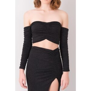 BSL Black top with exposed shoulders