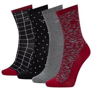 4PACK women's socks Calvin Klein multicolored (100004533 003)