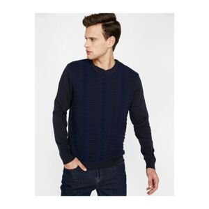 Koton Sweater - Navy blue - Relaxed