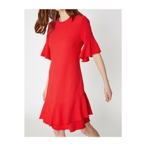 Koton Women's Red Ruffle Detailed Dress