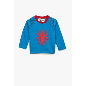 Koton Cotton Spiderman Licensed Embossed Printed Crew Neck Long Sleeved T-Shirt
