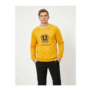 Koton Men's Yellow Sweatshirt