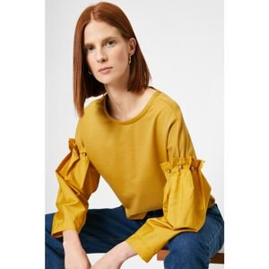 Koton Sweatshirt - Yellow - Regular fit