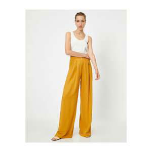 Koton Pleat Detailed High Waist Trousers