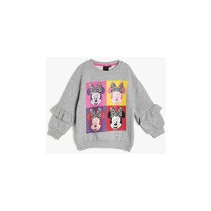 Koton Gray Kids Minnie By Cotton Sweatshirt