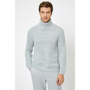 Koton Men's Gray Neck Sweater