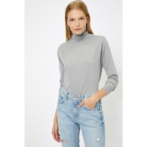 Koton Women's Gray Turtleneck Sweater