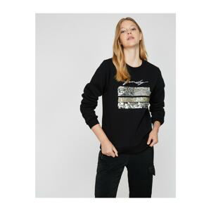 Koton Sequin Detailed Sweatshirt