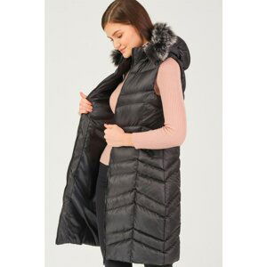 Z6704 DEWBERRY FIXAY WOMEN'S VEST-BLACK