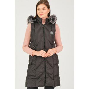 Z6707 DEWBERRY WOMEN'S VEST-BLACK