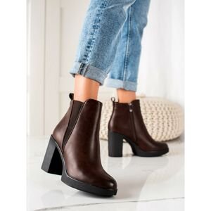 SUPER MODE INSULATED BROWN ANKLE BOOTS