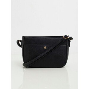 Women´s black eco-leather handbag