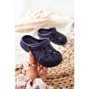 Children's Boy's Girl's Slides Home Navy Kroks