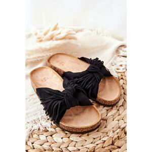 Slippers On The Cork Sole Black Taryne