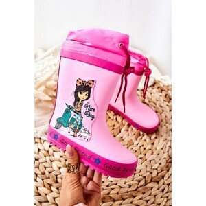 Kids Rubber Boots Pink Girl Heilee