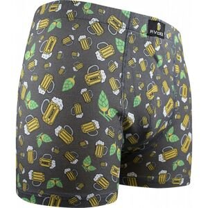 Men's boxers VoXX multicolored (Kevin-beer / small gray)