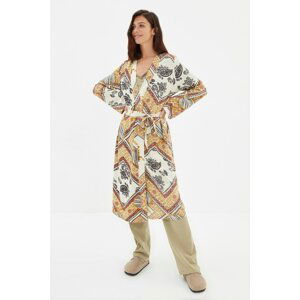 Trendyol Multicolor Paisley Patterned Woven Kimono & Kaftan