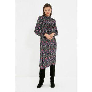 Trendyol Multicolored Patterned Stand Collar Dress