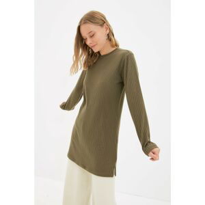 Trendyol Khaki Crew Neck Camisole Tunic