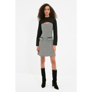 Trendyol Black Collar Detailed Crowbar Dress