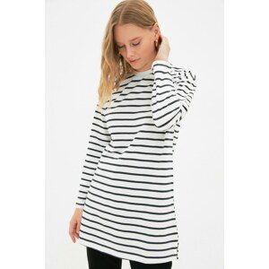 Trendyol White Striped Knitted Tunic