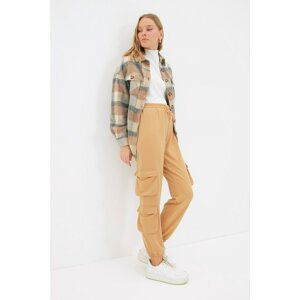 Trendyol Beige Knitted Sweatpants