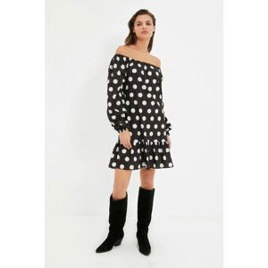 Trendyol Black Polka Dot Dress