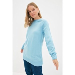 Trendyol Blue Crew Neck Knitwear Sweater