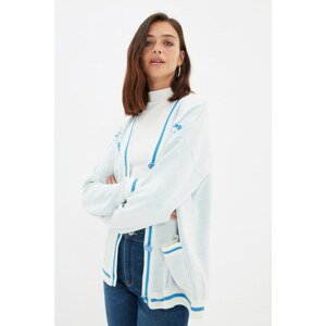 Trendyol Ecru Oversize Knitwear Cardigan