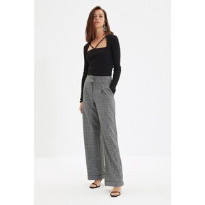 Trendyol Anthracite High Waist Trousers