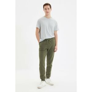 Trendyol Khaki Men Regular Fit Rubber Trousers