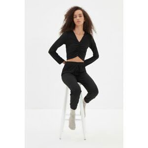 Trendyol Black Knitted Bottom-Top Set