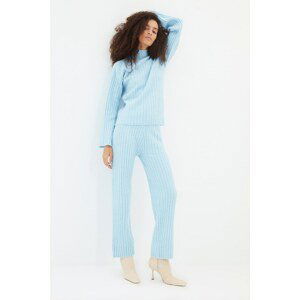 Trendyol Light Blue Roving Knitted Knitwear Bottom-Top Set