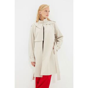 Trendyol Stone Belt Trench Coat