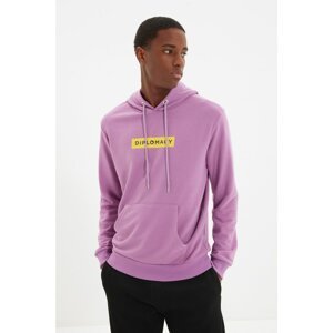 Trendyol Lilac Men's Cotton Sweatshirt