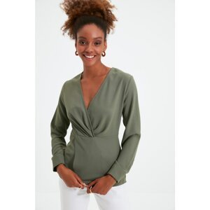 Trendyol Mint Double Breasted Blouse