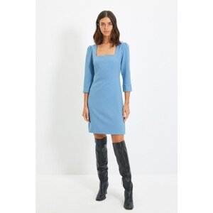 Trendyol Blue Square Collar Bodycon Dress