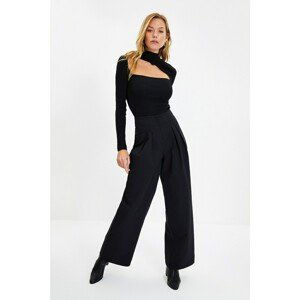 Trendyol Black High Waist Trousers