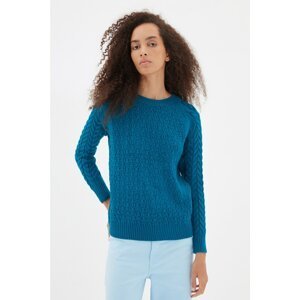 Trendyol Oil Knitted Detailed Knitwear Sweater