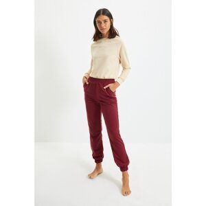 Trendyol Claret Red Knitted Sweatpants