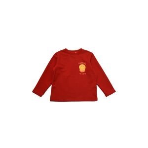 Trendyol Red Printed Boy's Knitted Slim Sweatshirt