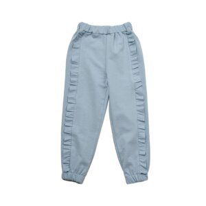 Trendyol Light Blue Frill Detailed Girl Knitted Slim Sweatpants